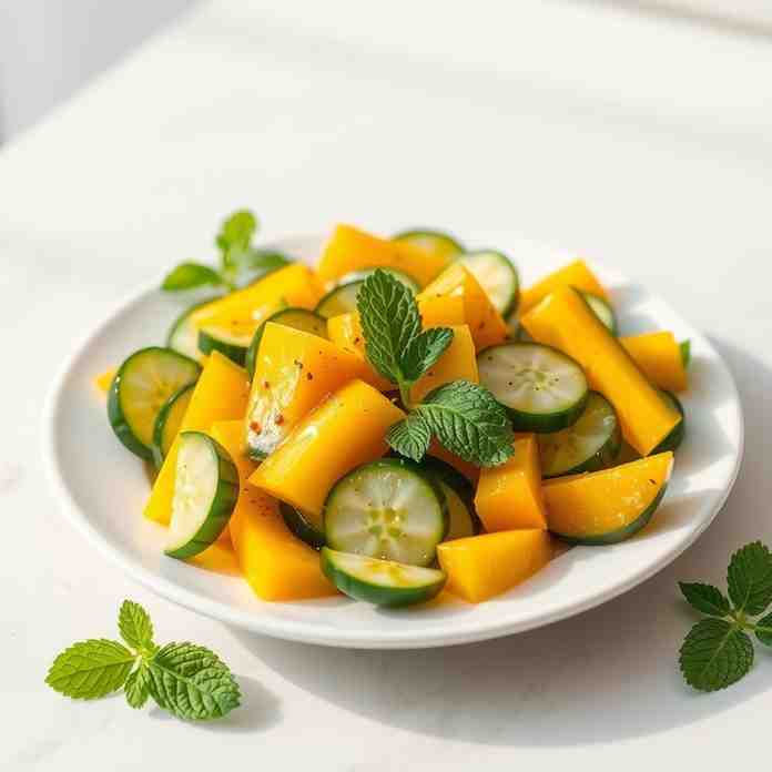 Healthy Mango-Cucumber Salad - Taste Good & Feel Great